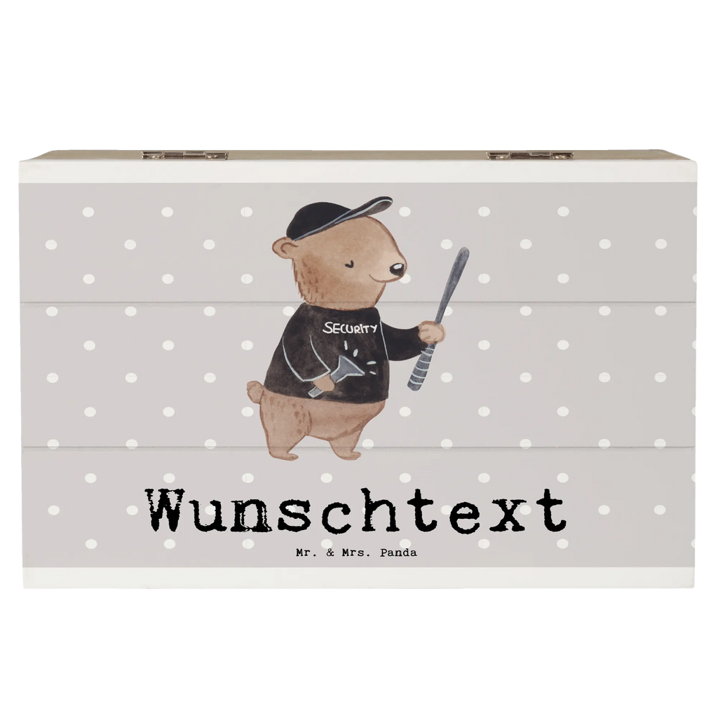 Personalizowane drewniane pudełko ochroniarz serce Zawód, Wykształcenie, Jubileusz, Pożegnanie, Emerytura, Kolega, Koleżanka, Prezent, Dawać, Pracownik, Współpracownik, Firma, Dziękuję, Dziękuję bardzo