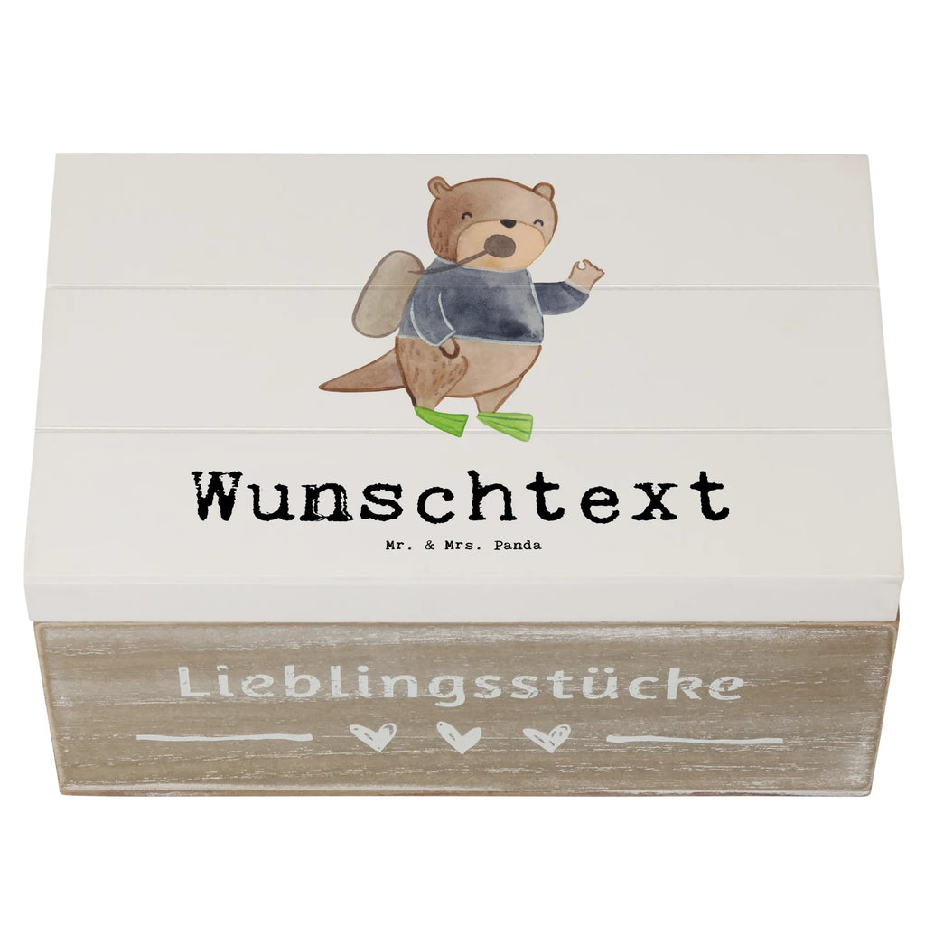Personalizowane drewniane pudełko Instruktor nurkowania serce Zawód, Wykształcenie, Jubileusz, Pożegnanie, Emerytura, Kolega, Koleżanka, Prezent, Dawać, Pracownik, Współpracownik, Firma, Dziękuję, Dziękuję bardzo