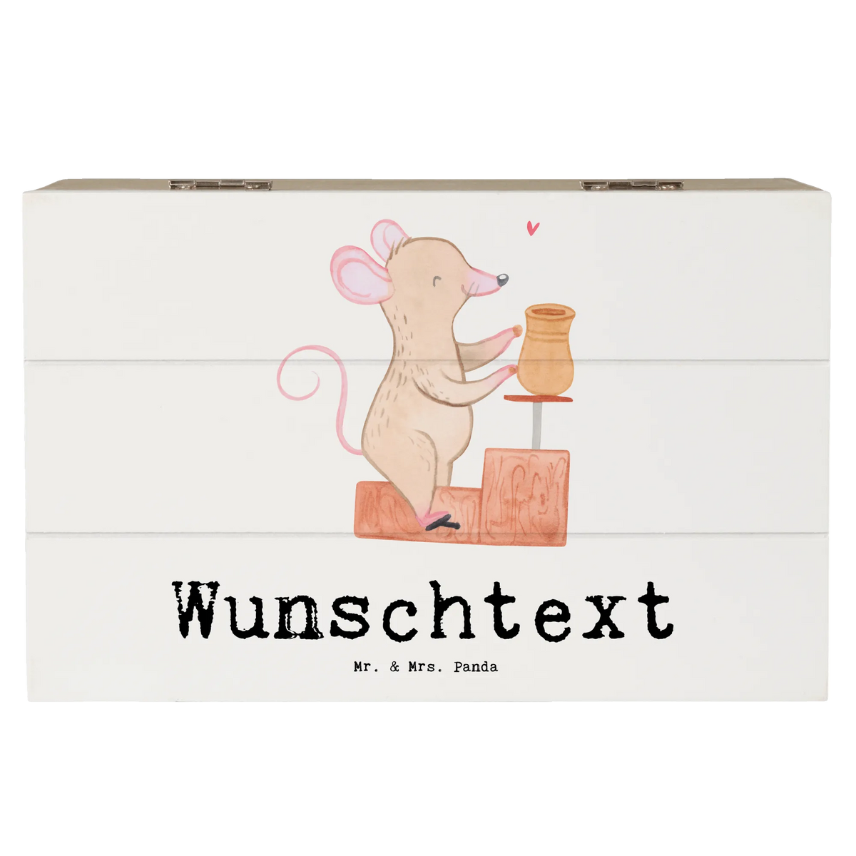 Personalised wooden chest Mouse pottery profit, Gift, giving, thank you, award, athlete, Pottery, pottery class