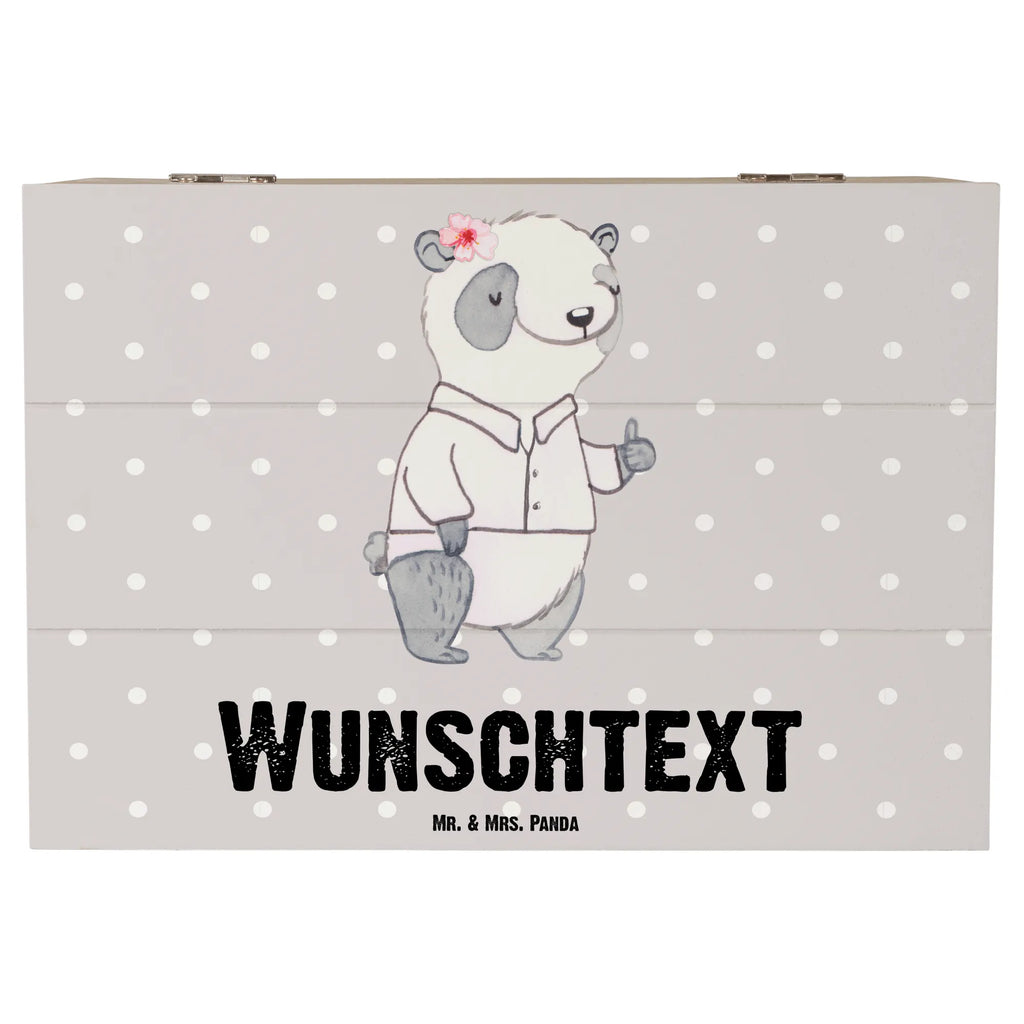 Personalizowane drewniane pudełko Panda Najlepsza kierowniczka zespołu dla, Dziękuję, Prezent, Wręczyć, Urodziny, Prezent urodzinowy, Pomysł na prezent, Podziękować, Upominek, Sprawić radość, Tip na prezent