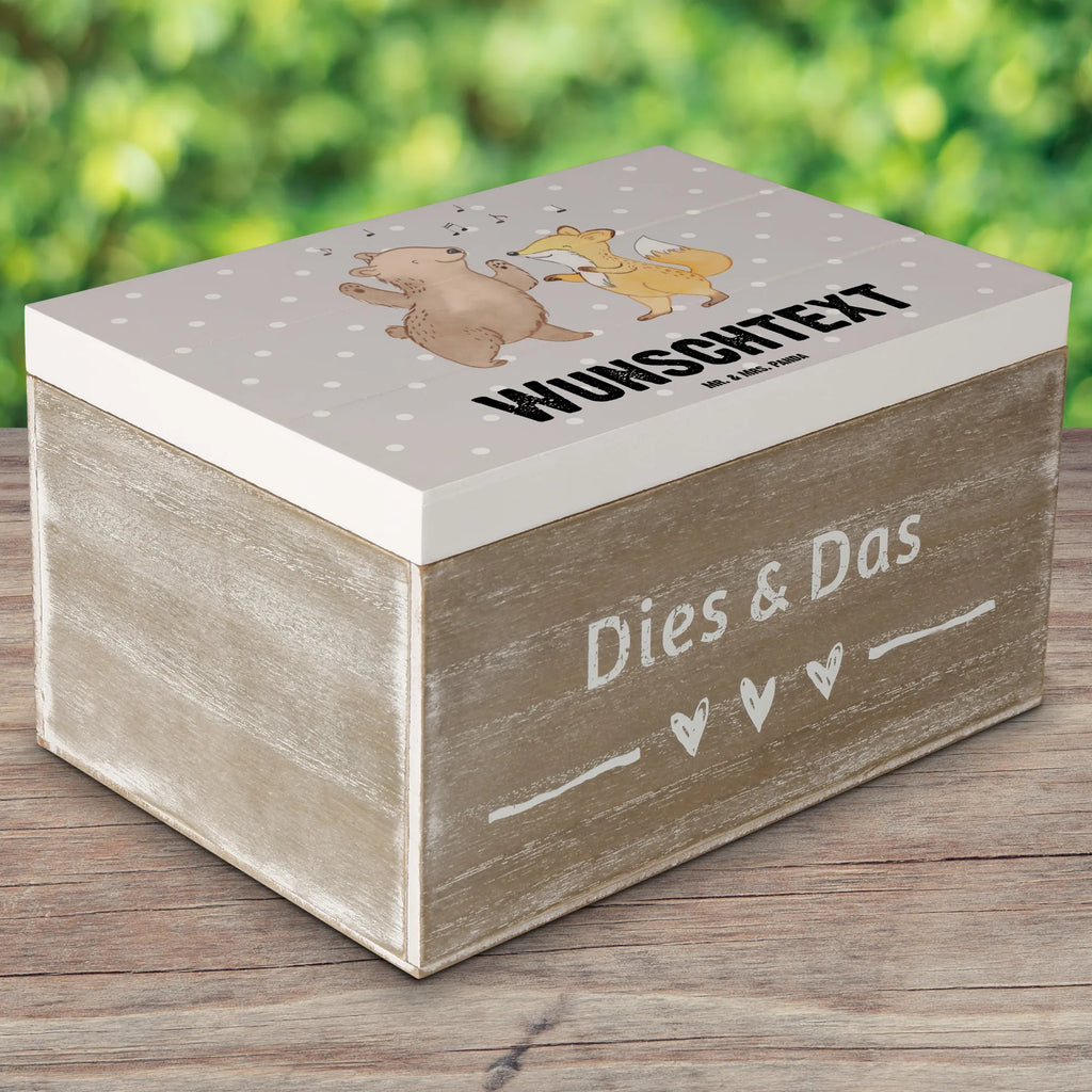 Personalizowane drewniane pudełko Niedźwiedź i lis Dyskoteka Kiste Personalisiert, Schatzkiste mit Namen, Holzkiste Personalisiert, Geschenkbox Personalisiert, Schatzkiste Personalisiert, Dekokiste mit Namen, Truhe mit Namen, Schatulle Personalisiert, Schatulle mit Namen, GEschenkdose Personalisiert, Holzkiste mit Namen, Erinnerungsbox Personalisiert, Dekokiste Personalisiert, Aufbewahrungsbox mit Namen, Aufbewahrungsbox Personalisiert, Kiste mit Namen, Truhe Personalisiert, mit Namen, Erinnerungsbox mit Namen, Erinnerungskiste Personalisiert, Geschenk, Schenken, Sport, Sportart, Hobby, Danke, Dankeschön, Auszeichnung, Gewinn, Sportler, Tanzstimmung, Nachtclub, Feiern, Clubbing, Tanzen, Clubs, Disco
