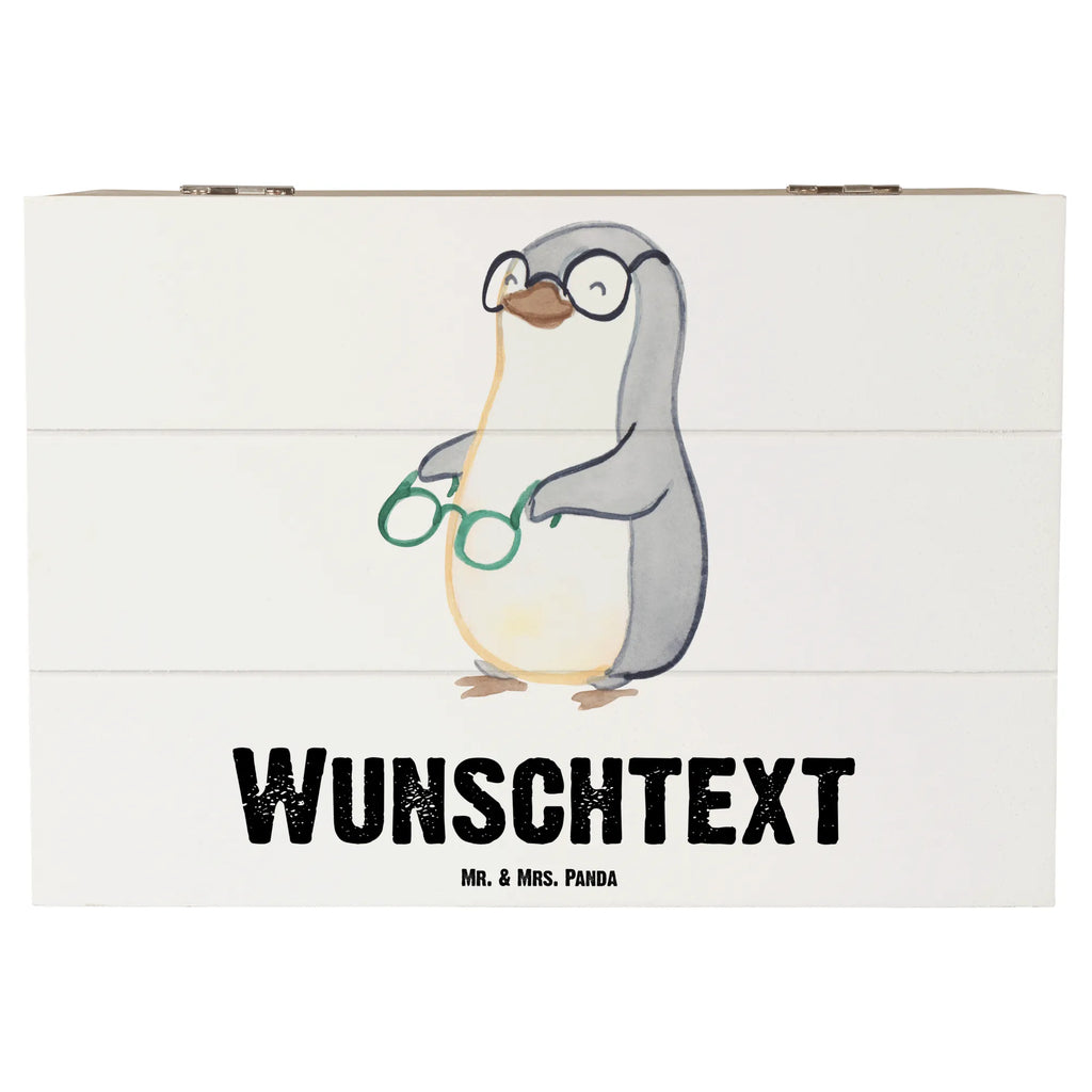 Personalised wooden chest optician Heart gift, gift idea, best, farewell gift, passing exam, anniversary, retirement, promotion, job start, sayings, funny, profession