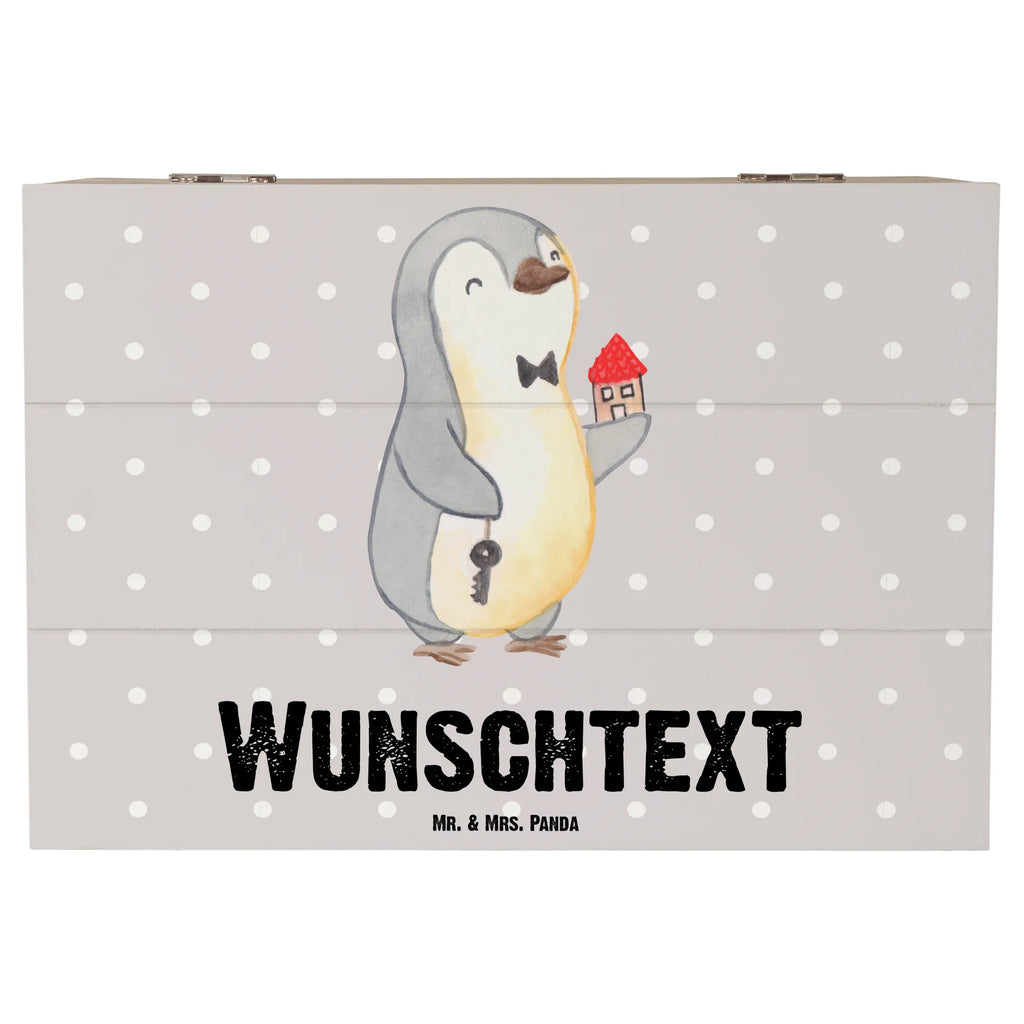 Personalizowane drewniane pudełko agent nieruchomości Serce Zawód, Wykształcenie, Jubileusz, Pożegnanie, Emerytura, Kolega, Koleżanka, Prezent, Dawać, Pracownik, Współpracownik, Firma, Dziękuję, Dziękuję bardzo