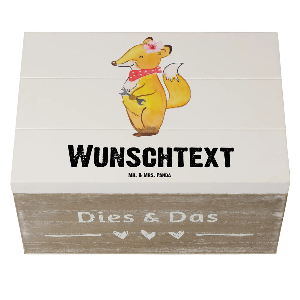 Personalised wooden chest Automotive Mechatronics Technician Heart gift, gift idea, best, farewell gift, passing exam, anniversary, retirement, promotion, job start, sayings, funny, profession