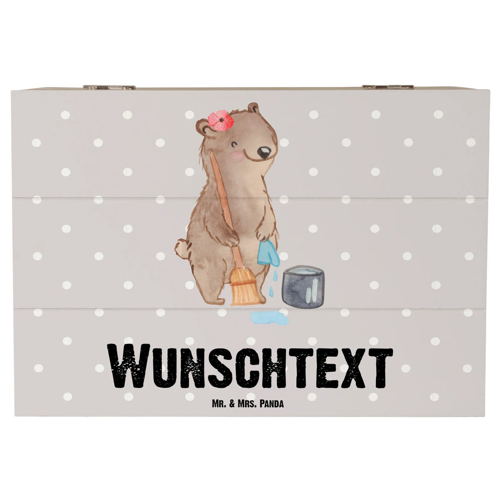 Personalizowane drewniane pudełko Sprzątaczka serce Zawód, Wykształcenie, Jubileusz, Pożegnanie, Emerytura, Kolega, Koleżanka, Prezent, Dawać, Pracownik, Współpracownik, Firma, Dziękuję, Dziękuję bardzo