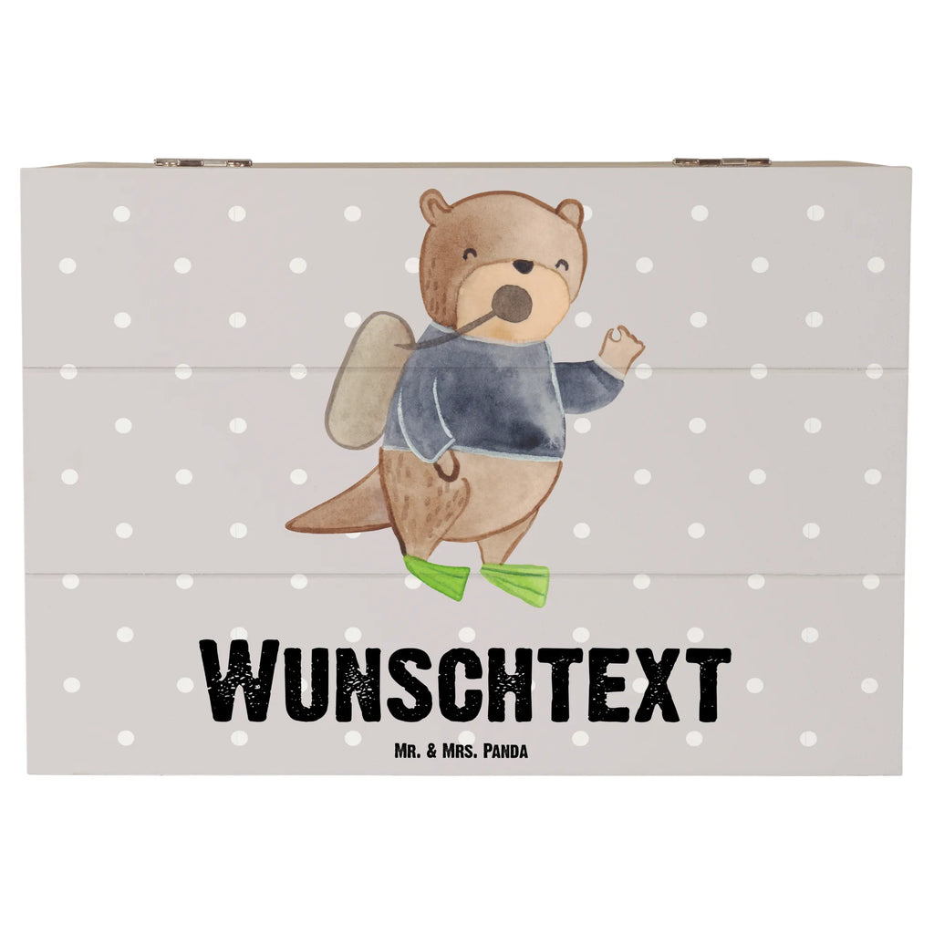 Personalizowane drewniane pudełko Instruktor nurkowania serce Zawód, Wykształcenie, Jubileusz, Pożegnanie, Emerytura, Kolega, Koleżanka, Prezent, Dawać, Pracownik, Współpracownik, Firma, Dziękuję, Dziękuję bardzo