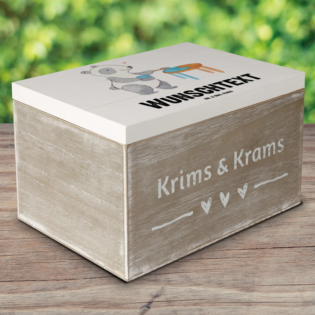 Personalizowane drewniane pudełko Panda Renowacja mebli Prezent, Sport, Dyscyplina sportowa, Hobby, Darować, Dziękuję, Dzięki, Wyróżnienie, Wygrana, Sportowiec