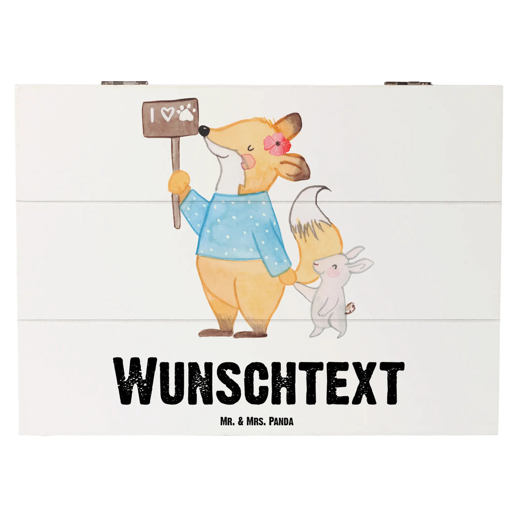 Personalizowane drewniane pudełko obrończyni zwierząt Serce Zawód, Wykształcenie, Jubileusz, Pożegnanie, Emerytura, Kolega, Koleżanka, Prezent, Dawać, Pracownik, Współpracownik, Firma, Dziękuję, Dziękuję bardzo