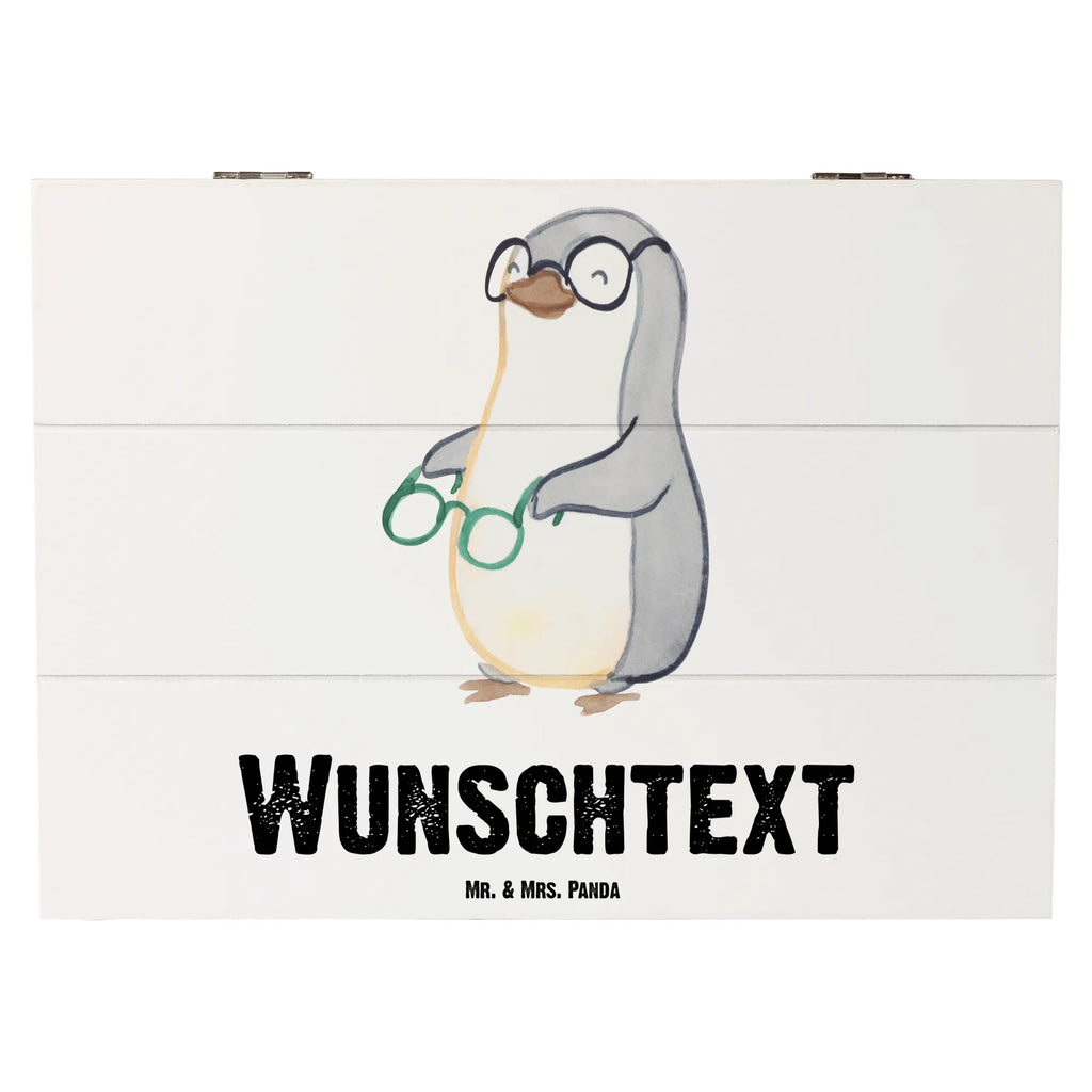 Personalised wooden chest optician Heart gift, gift idea, best, farewell gift, passing exam, anniversary, retirement, promotion, job start, sayings, funny, profession