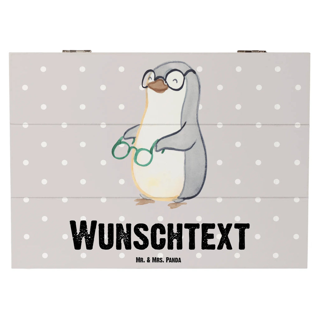 Personalised wooden chest optician Heart gift, gift idea, best, farewell gift, passing exam, anniversary, retirement, promotion, job start, sayings, funny, profession