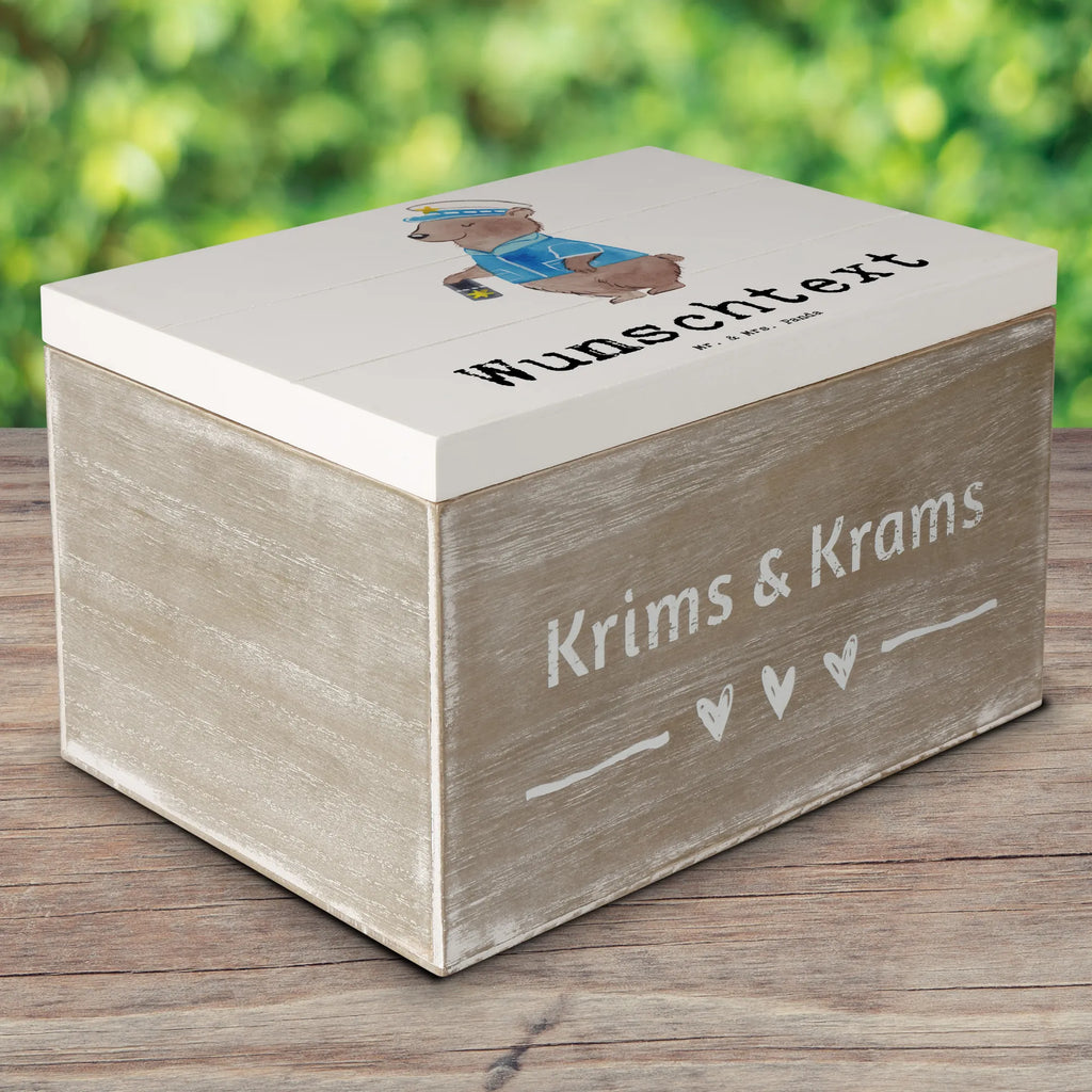 Personalised wooden chest Policewoman heart gift, gift idea, best, farewell gift, passing exam, anniversary, retirement, promotion, job start, sayings, funny, profession