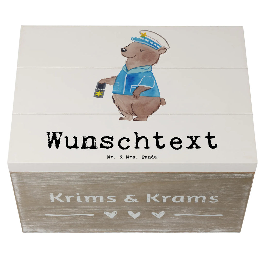 Personalised wooden chest Policewoman heart gift, gift idea, best, farewell gift, passing exam, anniversary, retirement, promotion, job start, sayings, funny, profession