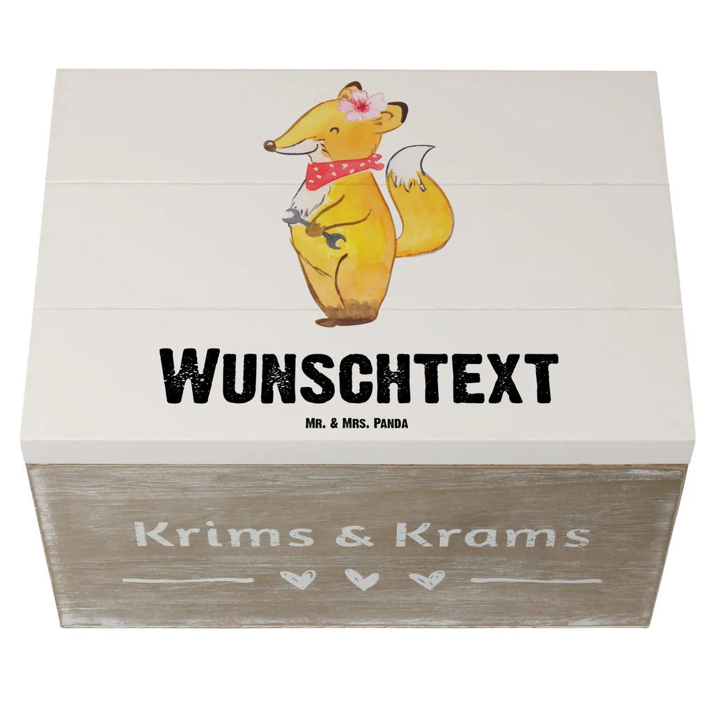 Personalised wooden chest Automotive Mechatronics Technician Heart gift, gift idea, best, farewell gift, passing exam, anniversary, retirement, promotion, job start, sayings, funny, profession