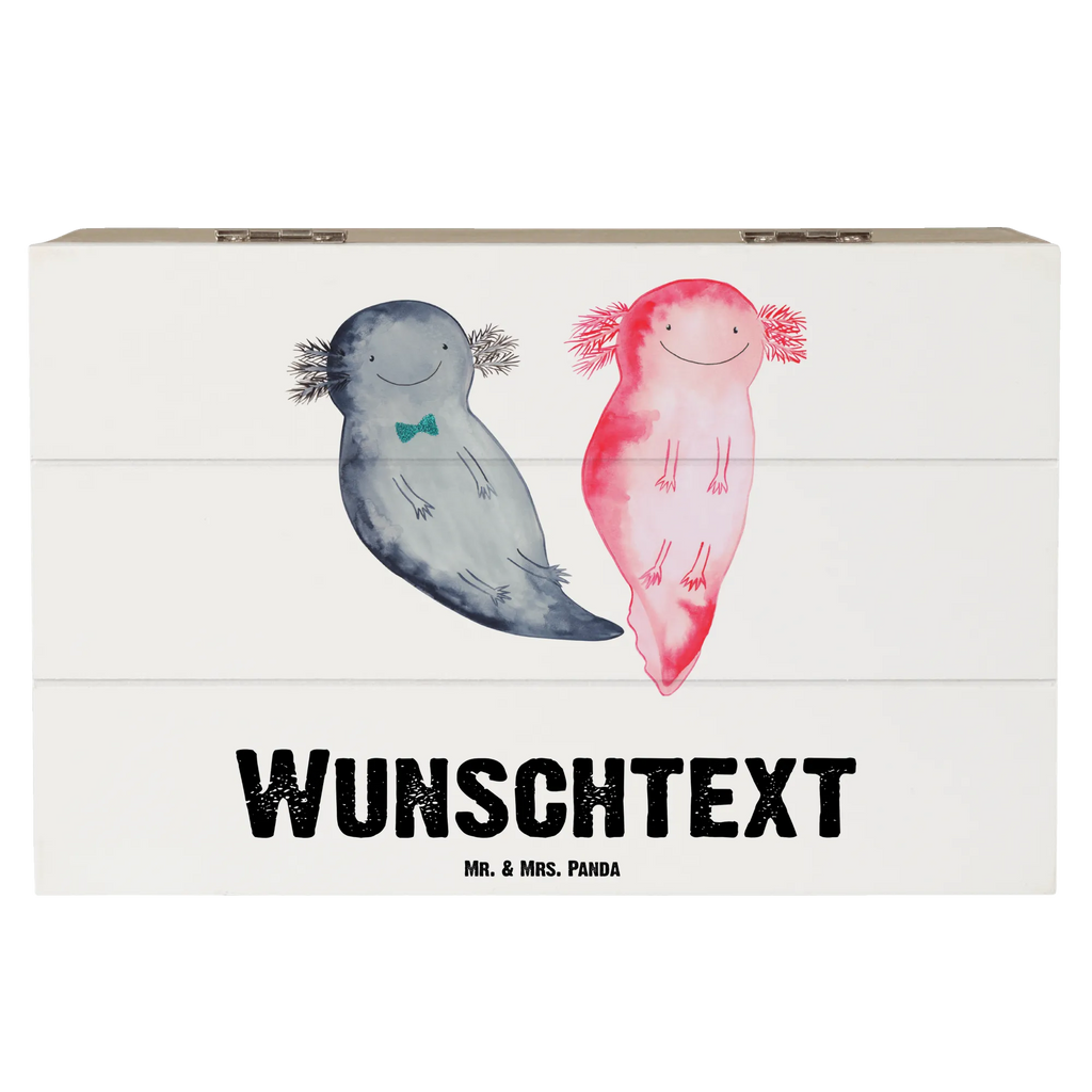 Personalizowane drewniane pudełko Axolotl Przyjaciółka Axolotl, Molch