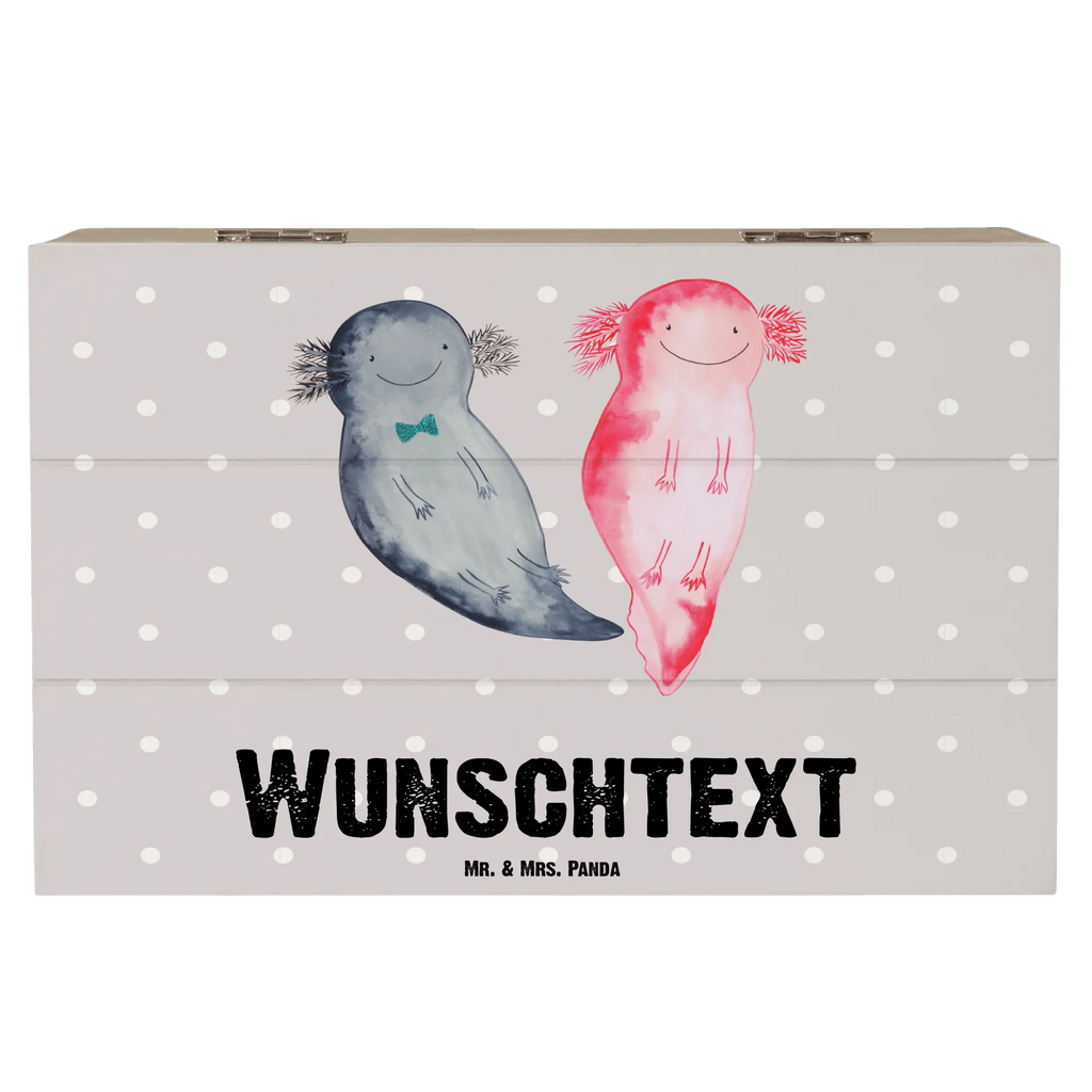 Personalizowane drewniane pudełko Axolotl Przyjaciółka Axolotl, Molch
