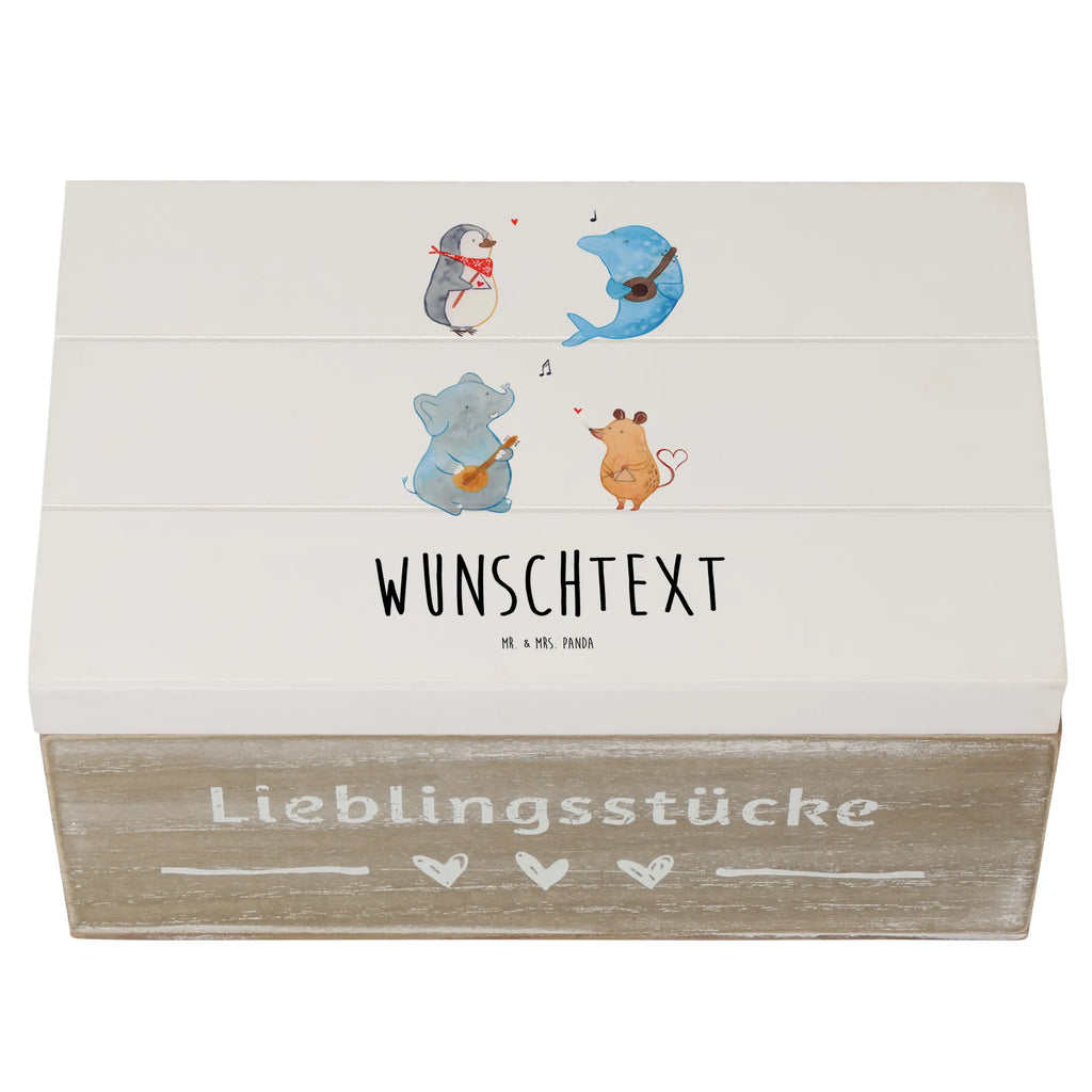 Personalizowane drewniane pudełko Wielki zespół GEschenkdose Personalisiert, Dekokiste mit Namen, Kiste Personalisiert, mit Namen, Holzkiste Personalisiert, Aufbewahrungsbox mit Namen, Schatzkiste Personalisiert, Dekokiste Personalisiert, Truhe mit Namen, Geschenkbox Personalisiert, Schatulle mit Namen, Holzkiste mit Namen, Schatzkiste mit Namen, Kiste mit Namen, Truhe Personalisiert, Erinnerungsbox mit Namen, Erinnerungskiste Personalisiert, Erinnerungsbox Personalisiert, Aufbewahrungsbox Personalisiert, Schatulle Personalisiert, Lustige Sprüche, Tiere, Tiermotive, Gute Laune, Musikanten, Maus, Band, Gitarre, Triangel, Hund, Delfin, Elefant, Pinguin, Musik