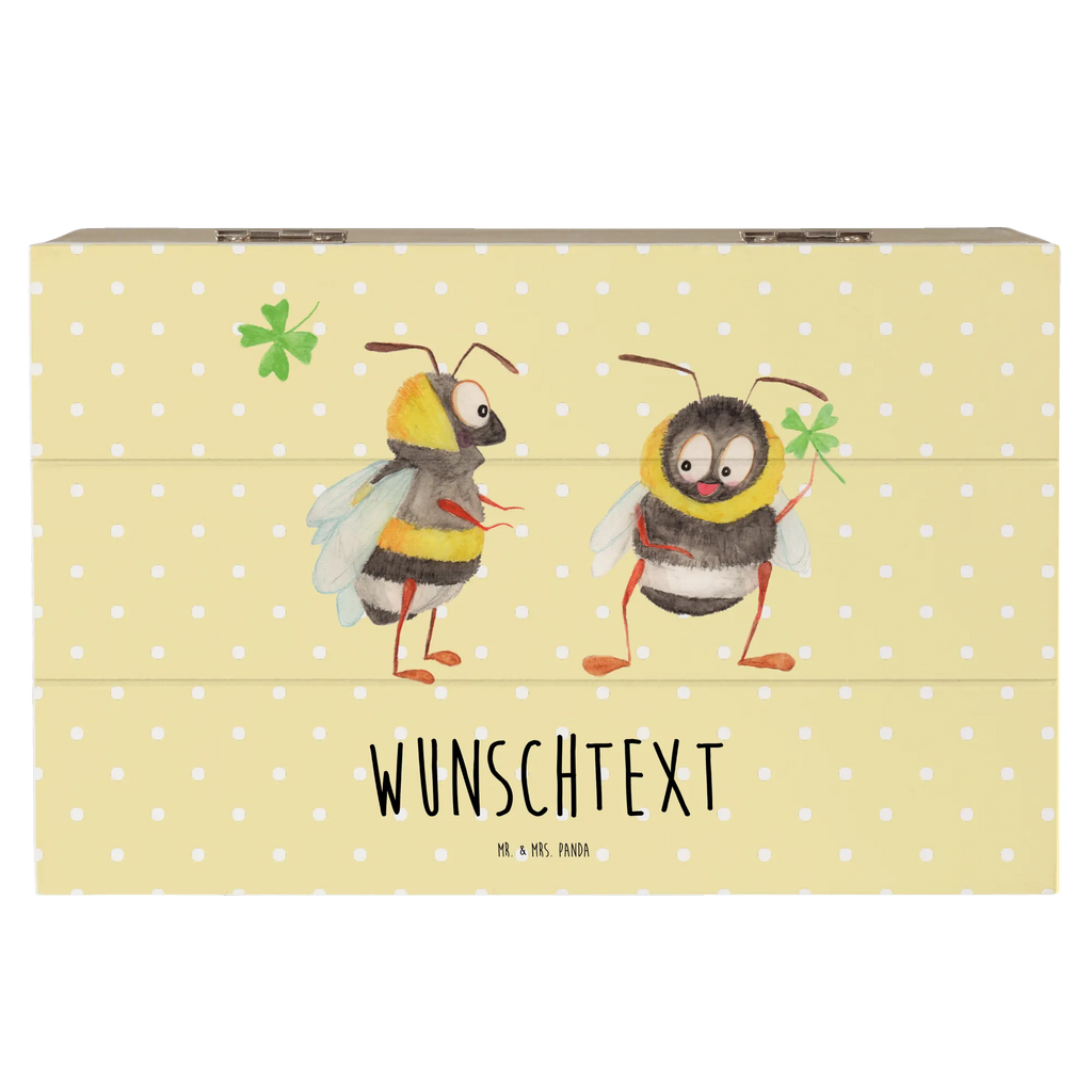 Personalisierte Holzkiste Hummeln Kleeblatt Erinnerungsbox mit Namen, Dekokiste mit Namen, Dekokiste Personalisiert, Truhe mit Namen, Holzkiste mit Namen, Kiste Personalisiert, Truhe Personalisiert, Schatzkiste Personalisiert, Schatzkiste mit Namen, Aufbewahrungsbox Personalisiert, Schatulle Personalisiert, Geschenkbox Personalisiert, Schatulle mit Namen, Kiste mit Namen, Erinnerungsbox Personalisiert, GEschenkdose Personalisiert, Holzkiste Personalisiert, mit Namen, Erinnerungskiste Personalisiert, Aufbewahrungsbox mit Namen, Lustige Sprüche, Tiere, Tiermotive, Gute Laune, glücklich sein, Hummel, Spruch Fröhlich, Biene, Biene Deko, Spruch schön, glücklich Werden, Spruch Positiv