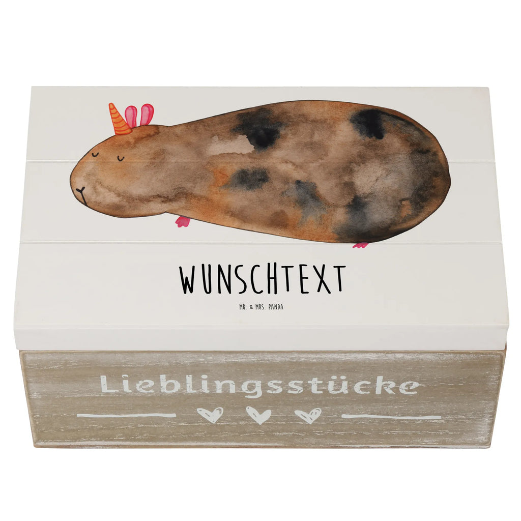 Personalizowane drewniane pudełko Jednorożec świnka morska Jednorożec, jednorożce, dekoracje jednorożca, jednorożec