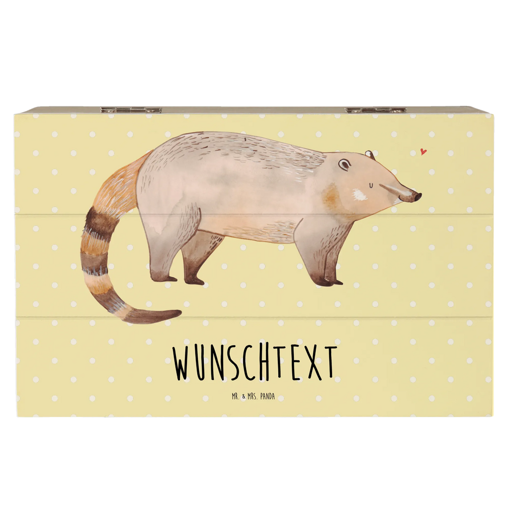 Personalizowane drewniane pudełko Nosacz Motywy zwierzęce, dobra energia, zabawne powiedzonka, zwierzęta