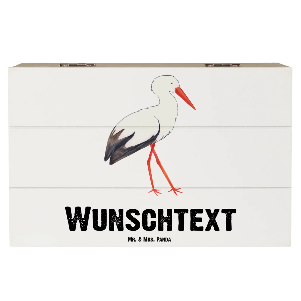 Personalisierte Holzkiste Storch Kiste Personalisiert, Schatulle mit Namen, Kiste mit Namen, Schatzkiste Personalisiert, Holzkiste mit Namen, Dekokiste Personalisiert, GEschenkdose Personalisiert, Schatulle Personalisiert, Erinnerungskiste Personalisiert, mit Namen, Erinnerungsbox Personalisiert, Aufbewahrungsbox mit Namen, Holzkiste Personalisiert, Aufbewahrungsbox Personalisiert, Truhe Personalisiert, Erinnerungsbox mit Namen, Geschenkbox Personalisiert, Schatzkiste mit Namen, Truhe mit Namen, Dekokiste mit Namen, Lustige Sprüche, Tiere, Tiermotive, Gute Laune, Baby, Storch, Mütter, Geburt, Babybauch, Störche, Mutter Werden, Schwanger, Schwangerschaft, Mutter