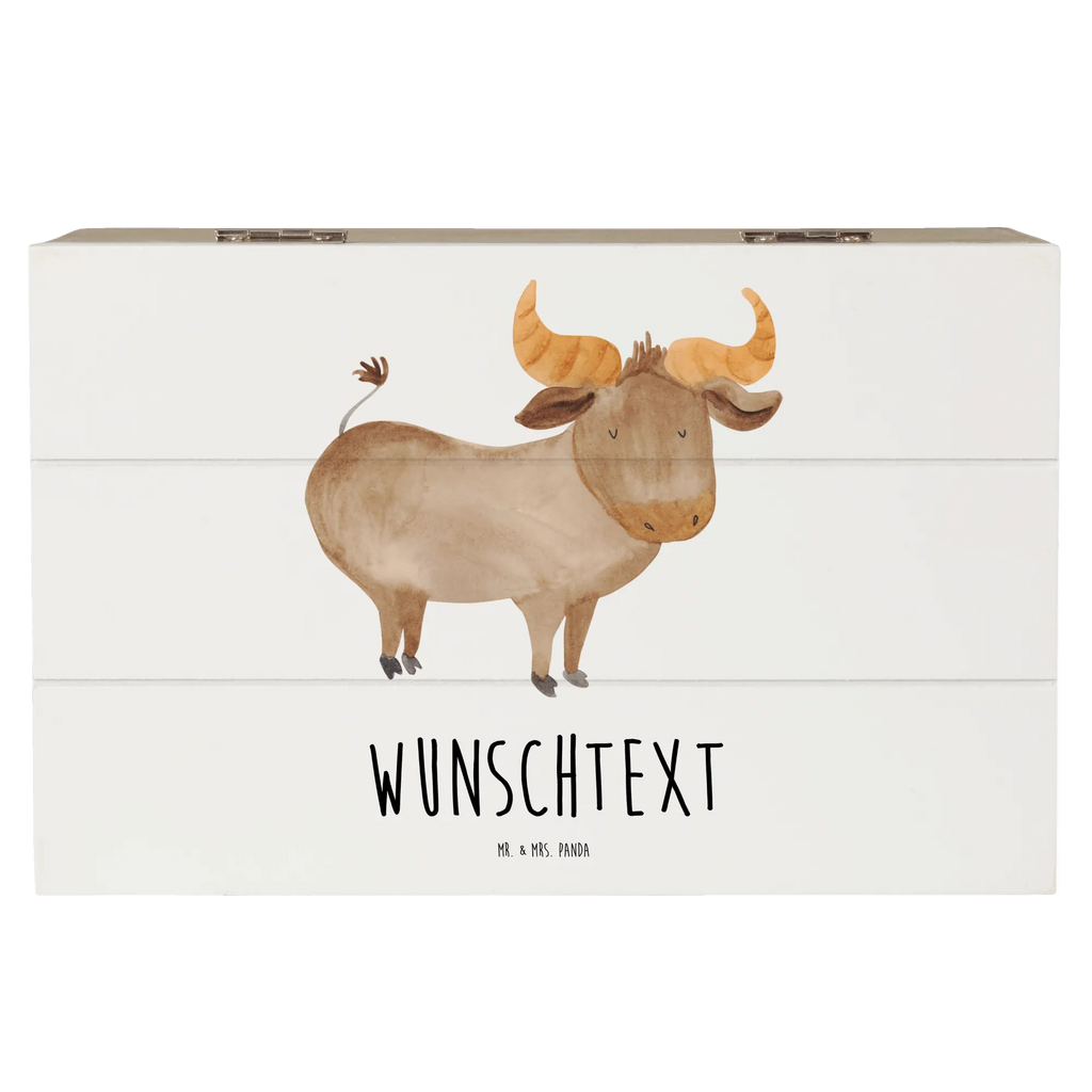 Personalizowane drewniane pudełko Znak zodiaku Byk Znak zodiaku, gwiazdozbiór, horoskop, astrologia, ascendent