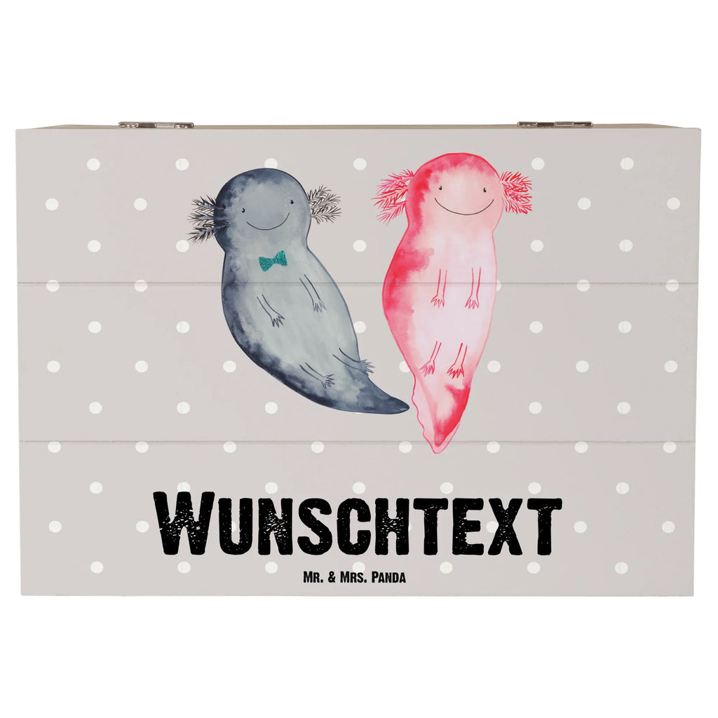 Personalizowane drewniane pudełko Axolotl Przyjaciółka Axolotl, Molch