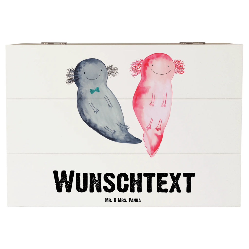 Personalizowane drewniane pudełko Axolotl Przyjaciółka Axolotl, Molch