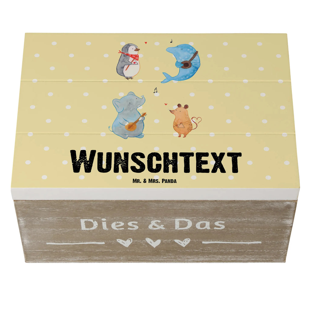 Personalizowane drewniane pudełko Wielki zespół GEschenkdose Personalisiert, Dekokiste mit Namen, Kiste Personalisiert, mit Namen, Holzkiste Personalisiert, Aufbewahrungsbox mit Namen, Schatzkiste Personalisiert, Dekokiste Personalisiert, Truhe mit Namen, Geschenkbox Personalisiert, Schatulle mit Namen, Holzkiste mit Namen, Schatzkiste mit Namen, Kiste mit Namen, Truhe Personalisiert, Erinnerungsbox mit Namen, Erinnerungskiste Personalisiert, Erinnerungsbox Personalisiert, Aufbewahrungsbox Personalisiert, Schatulle Personalisiert, Lustige Sprüche, Tiere, Tiermotive, Gute Laune, Musikanten, Maus, Band, Gitarre, Triangel, Hund, Delfin, Elefant, Pinguin, Musik