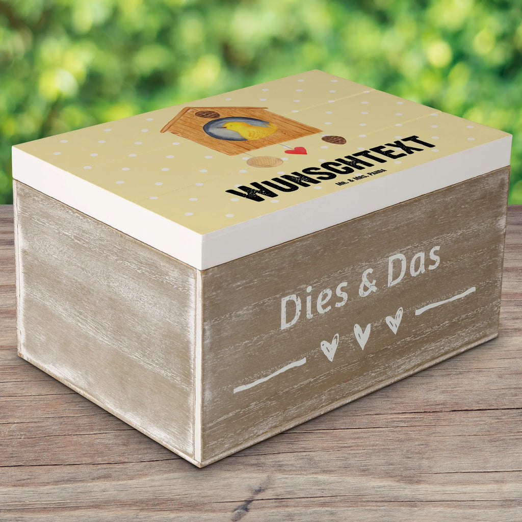 Personalizowane drewniane pudełko ptasi domek Strona główna Motywy zwierzęce, dobra energia, zabawne powiedzonka, zwierzęta