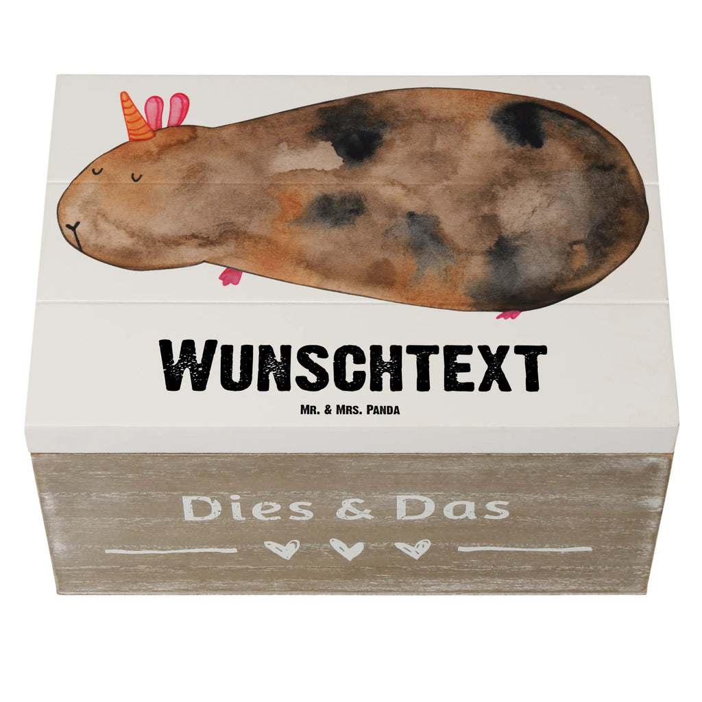 Personalizowane drewniane pudełko Jednorożec świnka morska Jednorożec, jednorożce, dekoracje jednorożca, jednorożec