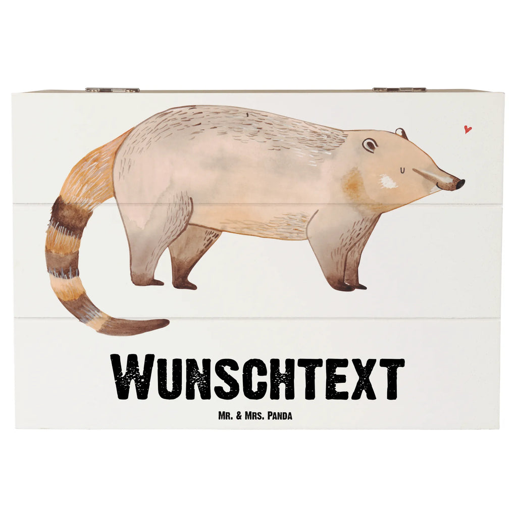 Personalizowane drewniane pudełko Nosacz Motywy zwierzęce, dobra energia, zabawne powiedzonka, zwierzęta