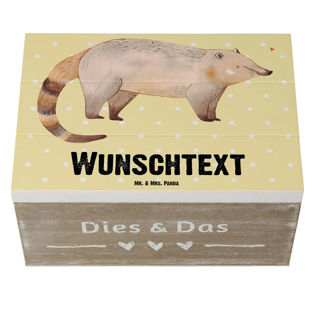 Personalizowane drewniane pudełko Nosacz Motywy zwierzęce, dobra energia, zabawne powiedzonka, zwierzęta