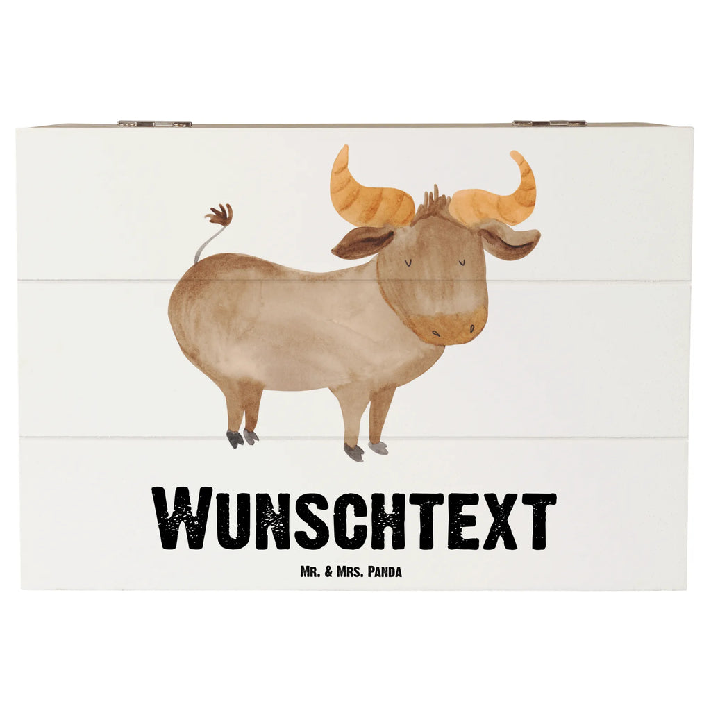 Personalizowane drewniane pudełko Znak zodiaku Byk Znak zodiaku, gwiazdozbiór, horoskop, astrologia, ascendent