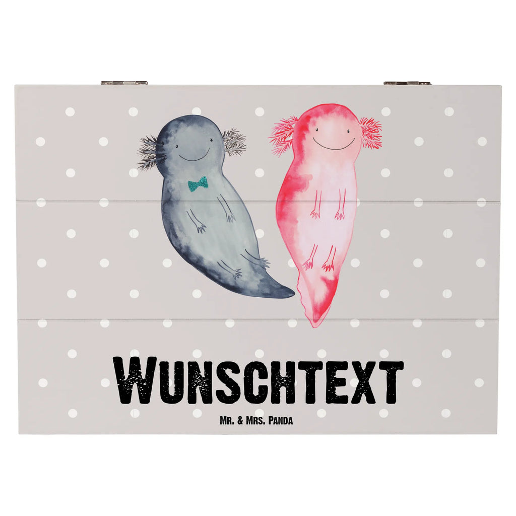Personalizowane drewniane pudełko Axolotl Przyjaciółka Axolotl, Molch