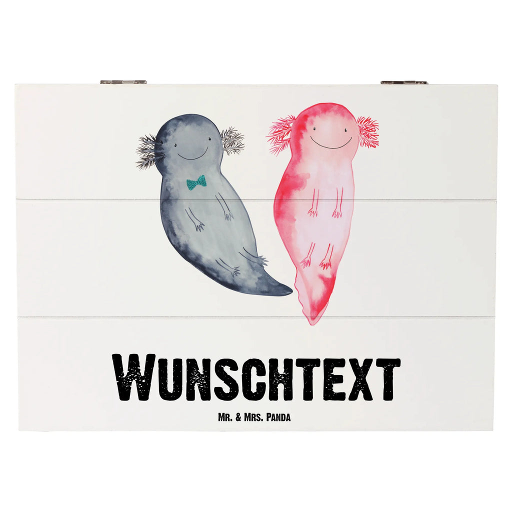 Personalizowane drewniane pudełko Axolotl Przyjaciółka Axolotl, Molch