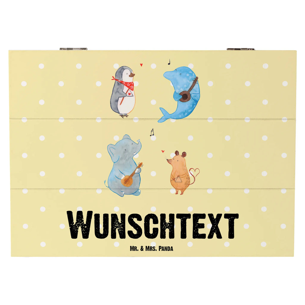 Personalizowane drewniane pudełko Wielki zespół GEschenkdose Personalisiert, Dekokiste mit Namen, Kiste Personalisiert, mit Namen, Holzkiste Personalisiert, Aufbewahrungsbox mit Namen, Schatzkiste Personalisiert, Dekokiste Personalisiert, Truhe mit Namen, Geschenkbox Personalisiert, Schatulle mit Namen, Holzkiste mit Namen, Schatzkiste mit Namen, Kiste mit Namen, Truhe Personalisiert, Erinnerungsbox mit Namen, Erinnerungskiste Personalisiert, Erinnerungsbox Personalisiert, Aufbewahrungsbox Personalisiert, Schatulle Personalisiert, Lustige Sprüche, Tiere, Tiermotive, Gute Laune, Musikanten, Maus, Band, Gitarre, Triangel, Hund, Delfin, Elefant, Pinguin, Musik