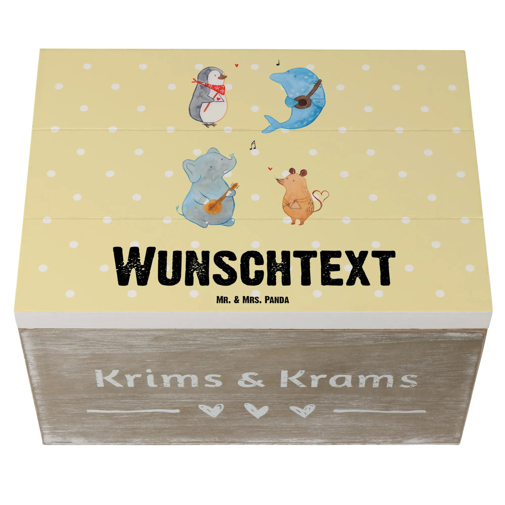 Personalizowane drewniane pudełko Wielki zespół GEschenkdose Personalisiert, Dekokiste mit Namen, Kiste Personalisiert, mit Namen, Holzkiste Personalisiert, Aufbewahrungsbox mit Namen, Schatzkiste Personalisiert, Dekokiste Personalisiert, Truhe mit Namen, Geschenkbox Personalisiert, Schatulle mit Namen, Holzkiste mit Namen, Schatzkiste mit Namen, Kiste mit Namen, Truhe Personalisiert, Erinnerungsbox mit Namen, Erinnerungskiste Personalisiert, Erinnerungsbox Personalisiert, Aufbewahrungsbox Personalisiert, Schatulle Personalisiert, Lustige Sprüche, Tiere, Tiermotive, Gute Laune, Musikanten, Maus, Band, Gitarre, Triangel, Hund, Delfin, Elefant, Pinguin, Musik