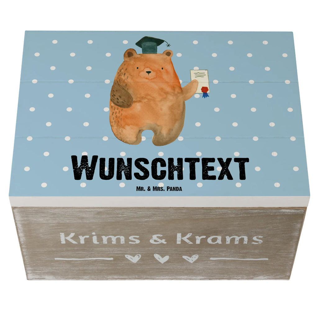 Personalisierte Holzkiste Bär Prüfung Dekokiste Personalisiert, Schatzkiste mit Namen, Geschenkbox Personalisiert, Aufbewahrungsbox mit Namen, Kiste mit Namen, Erinnerungsbox Personalisiert, Truhe Personalisiert, mit Namen, Schatzkiste Personalisiert, Erinnerungskiste Personalisiert, Erinnerungsbox mit Namen, Holzkiste Personalisiert, Aufbewahrungsbox Personalisiert, Schatulle Personalisiert, Holzkiste mit Namen, Schatulle mit Namen, Kiste Personalisiert, GEschenkdose Personalisiert, Dekokiste mit Namen, Truhe mit Namen, Teddy, Bär, Teddybär, Zeugnis, Abschlusszeugnis, Prüfungen, Abitur, Abschluss, Prüfung Bestanden