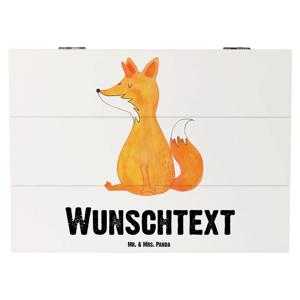 Personalizowane drewniane pudełko Jednorożec lis Jednorożec, jednorożce, dekoracje jednorożca, jednorożec