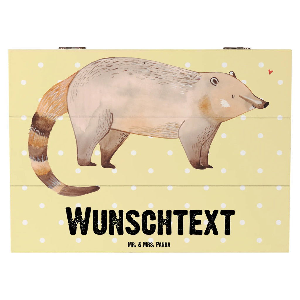 Personalizowane drewniane pudełko Nosacz Motywy zwierzęce, dobra energia, zabawne powiedzonka, zwierzęta