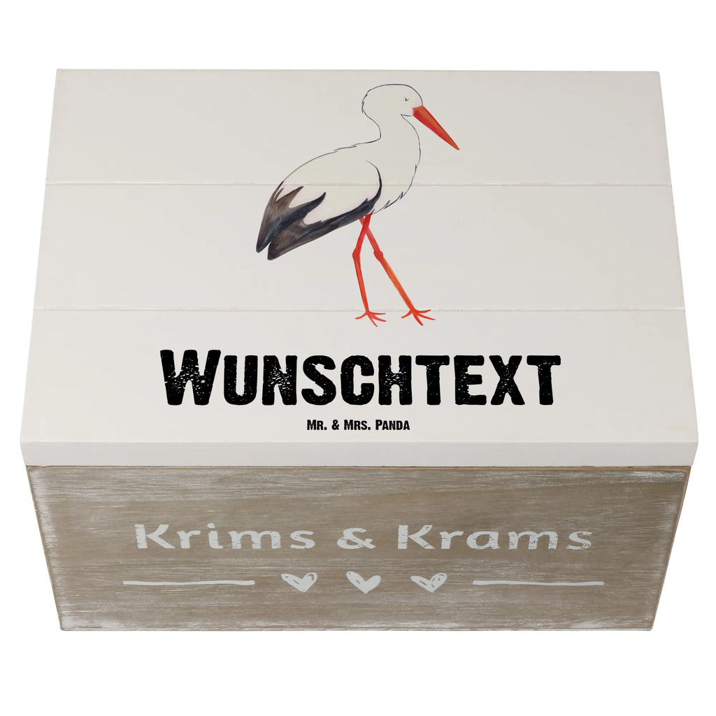 Personalisierte Holzkiste Storch Kiste Personalisiert, Schatulle mit Namen, Kiste mit Namen, Schatzkiste Personalisiert, Holzkiste mit Namen, Dekokiste Personalisiert, GEschenkdose Personalisiert, Schatulle Personalisiert, Erinnerungskiste Personalisiert, mit Namen, Erinnerungsbox Personalisiert, Aufbewahrungsbox mit Namen, Holzkiste Personalisiert, Aufbewahrungsbox Personalisiert, Truhe Personalisiert, Erinnerungsbox mit Namen, Geschenkbox Personalisiert, Schatzkiste mit Namen, Truhe mit Namen, Dekokiste mit Namen, Lustige Sprüche, Tiere, Tiermotive, Gute Laune, Baby, Storch, Mütter, Geburt, Babybauch, Störche, Mutter Werden, Schwanger, Schwangerschaft, Mutter