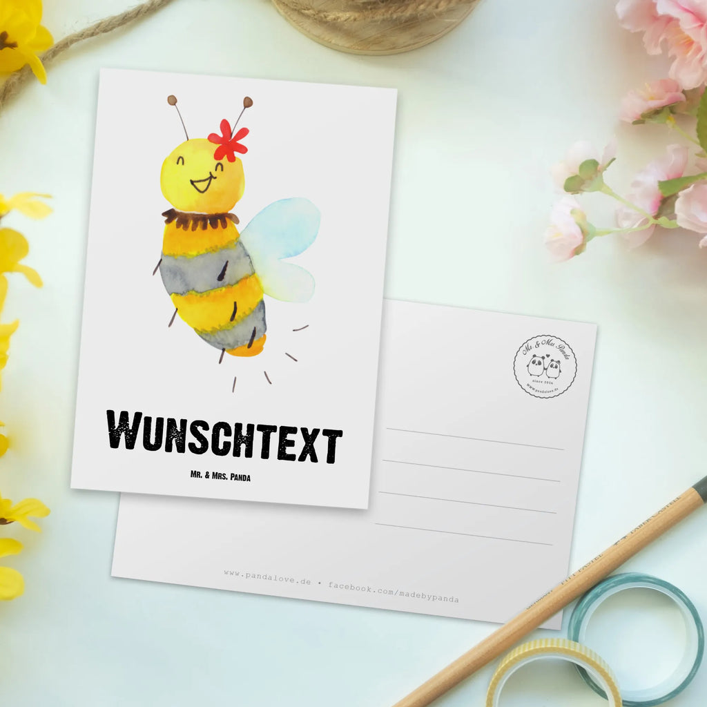 Personalisierte Postkarte Biene Blume Postkarte Bedrucken, Grußkarte mit Wunschtext, Einladung mit Wunschtext, Grußkarte mit Namen, Ansichtskarte mit Wunschtext, Einladung mit Namen, Geschenkkarte mit Namen, Postkarte Personalisierbar, Karte mit Wunschtext, Postkarte mit Namen, Ansichtskarte mit Namen, Postkarte mit Wunschtext, Geschenkkarte mit Wunschtext, Karte mit Namen, Biene, Wespe, Hummel