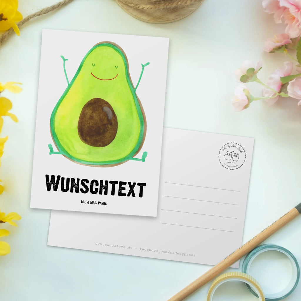 Personalisierte Postkarte Avocado Happy Karte mit Namen, Postkarte personalisierbar, Geschenkkarte mit Wunschtext, Grußkarte mit Namen, Einladung mit Namen, Grußkarte mit Wunschtext, Ansichtskarte mit Wunschtext, Geschenkkarte mit Namen, Ansichtskarte mit Namen, Postkarte mit Namen, Postkarte bedrucken, Karte mit Wunschtext, Einladung mit Wunschtext, Postkarte mit Wunschtext, Avocado, Veggie, Vegan, Gesund, Chaos
