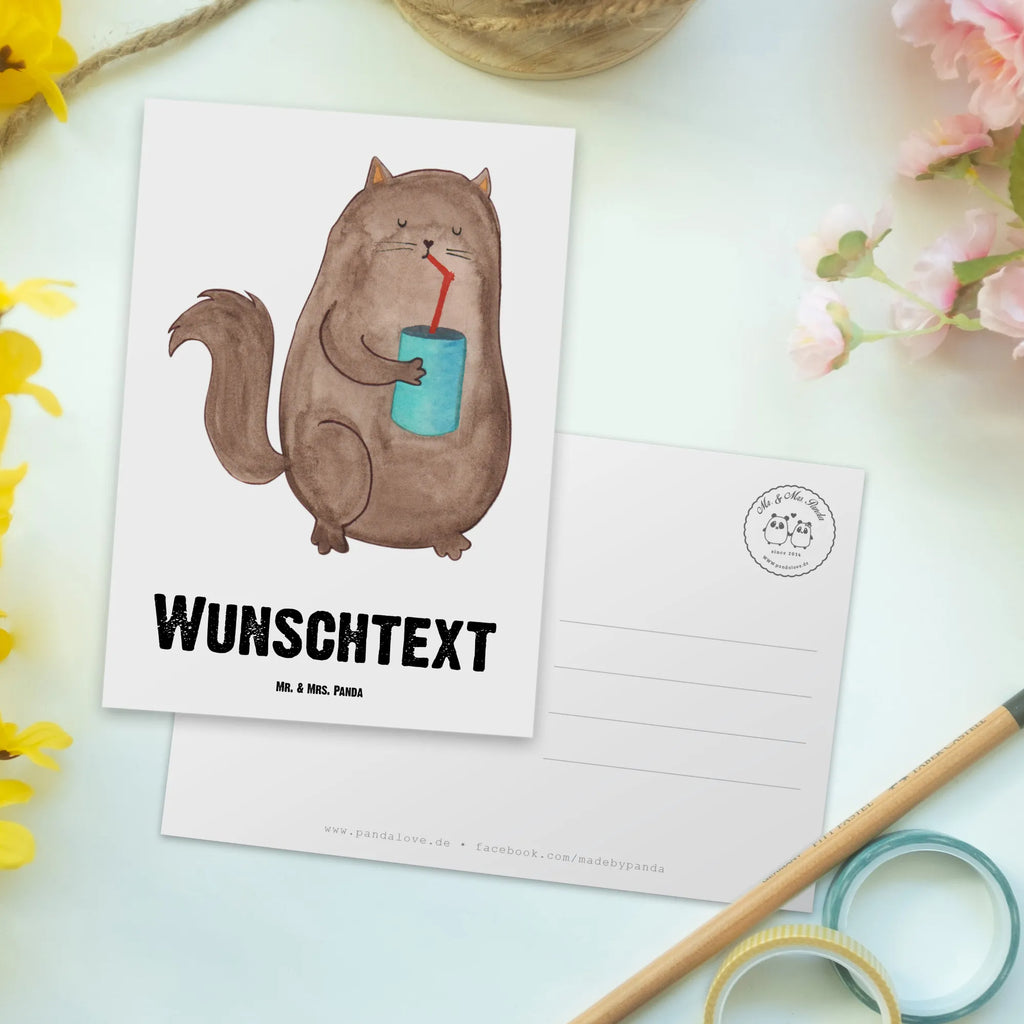 Personalised postcard Cat can cat, tomcat, kitty, meow, kitten, housecat, mama cat, love cats, cat image, cat fan, cat lover, cat fancier, cat decoration, gift for cat lover, cat owner, funny cats, cat sayings, cat motto, funny cat gifts, fan merchandise, cat stuff, animal lover, pet, food, Cats, pussy, cats, cat food