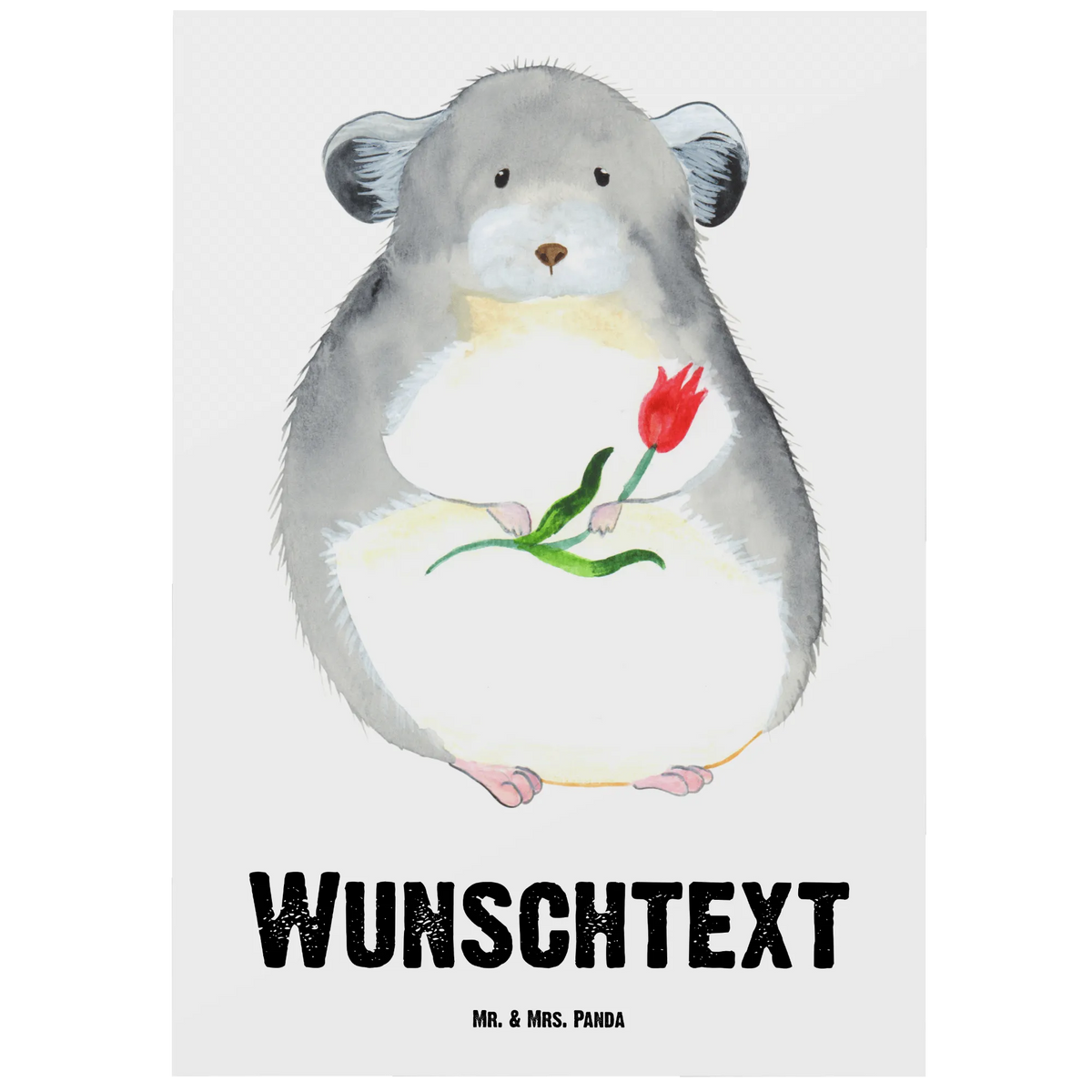 Personalisierte Postkarte Chinchilla Blume Grußkarte mit eigenem Text, Personalisierte Postkarte, Grußkarte mit Wunschtext, Postkarte mit Namen, personalisierte postkarten, personalisierbare postkarte, Personalisierbare Grußkarte, Postkarte Personalisierbar, individuelle grußkarte, Postkarten mit Namen, Ansichtskarte mit Namen, Karte mit Wunschtext, Ansichtskarte mit Wunschtext, Postkarte personalisiert, Personalisierte Postkarte mit Namen, grußkarte personalisiert, individuelle postkarte, Individualisierbare Postkarte, Postkarte mit eigenem Text, Karte mit Namen, Grußkarte mit Namen, Personalisierte Karte, Personalisierte Grußkarten, Personalisierte Postkarte mit Wunschtext, Personalisierte Mr. & Mrs. Panda Postkarte, Postkarte mit Wunschtext, Personalisierte Grußkarte, Lustige Sprüche, Tiere, Tiermotive, Gute Laune, Glücklichsein, Chinchillas, Büroalltag, Kummer, traurig sein, Chaos, Liebeskummer, Depressionen, Büro, Chinchilla