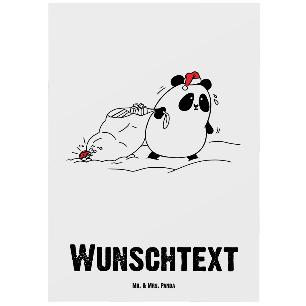 Personalised postcard Panda Christmas Postkarte personalisierbar, Grußkarte mit Namen, Grußkarte mit Wunschtext, Ansichtskarte mit Wunschtext, Ansichtskarte mit Namen, Geschenkkarte mit Wunschtext, Einladung mit Namen, Geschenkkarte mit Namen, Einladung mit Wunschtext, Karte mit Wunschtext, Postkarte mit Wunschtext, Karte mit Namen, Postkarte mit Namen, Postkarte bedrucken