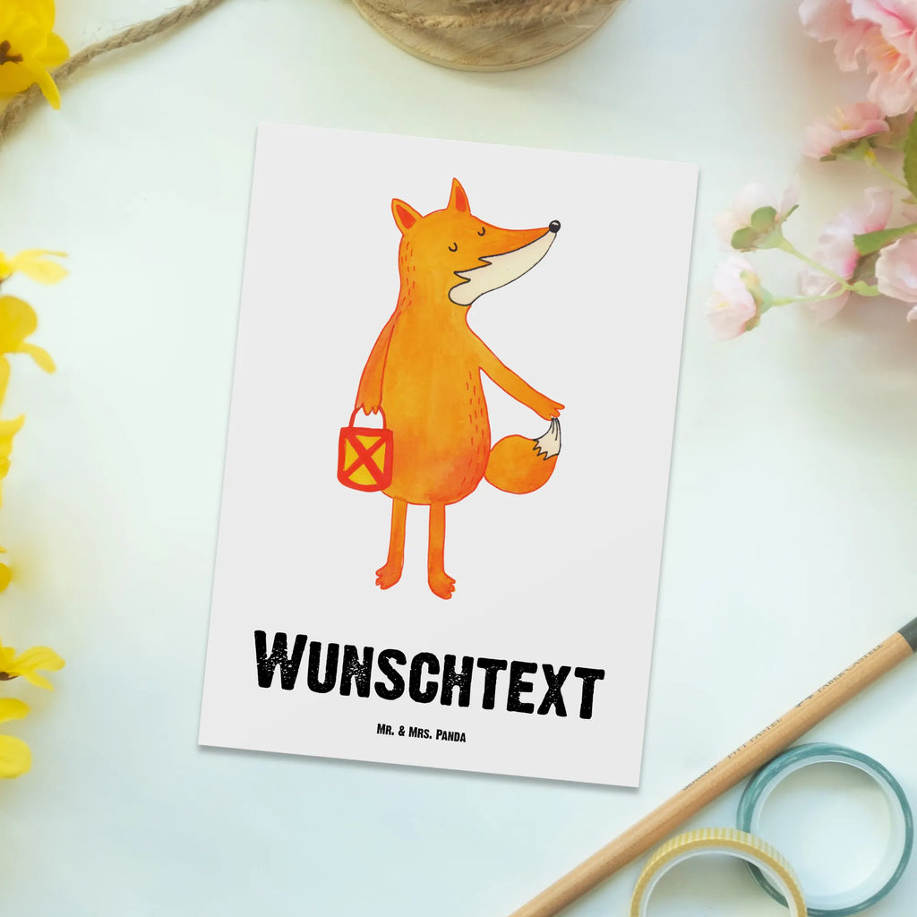 Personalisierte Postkarte Fuchs Laterne Karte mit Wunschtext, Postkarte personalisierbar, Postkarte mit Namen, Grußkarte mit Namen, Geschenkkarte mit Wunschtext, Ansichtskarte mit Namen, Geschenkkarte mit Namen, Einladung mit Wunschtext, Postkarte mit Wunschtext, Postkarte bedrucken, Einladung mit Namen, Karte mit Namen, Ansichtskarte mit Wunschtext, Grußkarte mit Wunschtext, Fuchs, Laterne, Sankt Martin, Spruch trösten, Füchse, Cäsar Otto Hugo Flaischlen, Liebeskummer Spruch, Laternenumzug, Aufmuntern