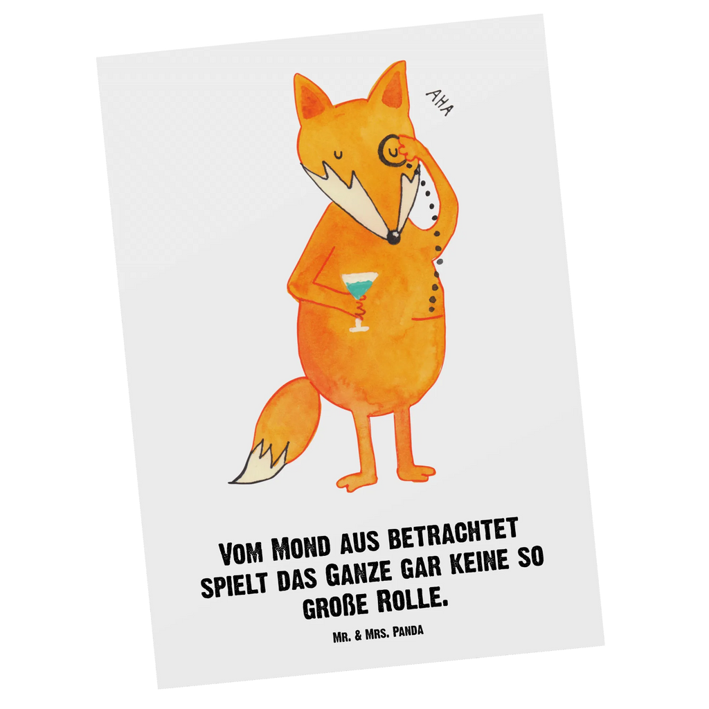 Personalised postcard Fox lord fox, foxes, forest wildlife, clever as a fox, animal lover, problem solving, saying funny, lovesickness gift, words of consolation, motivation saying