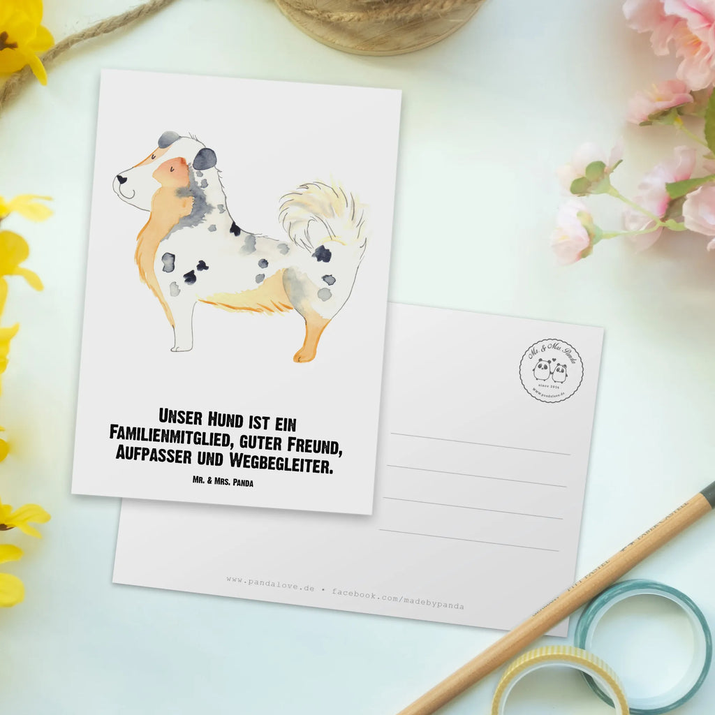 Personalised postcard Dog Australia Shepherd dog, mutt, hound, woof, dog mama, dog breed, love dogs, love for dogs, dog decorative items, bag with dog print, funny gifts for dog owners, what do you give a dog lover, Christmas gifts for dogs, gifts for dogs, dog sayings, Dog love, Sayings, Family dog, Shepherd, Dog, Saying, Australia Shepherd