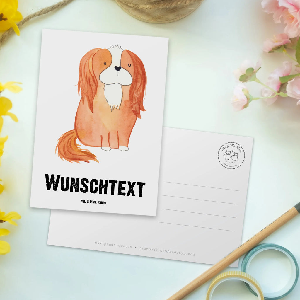 Personalisierte Postkarte Cavalier King Charles Spaniel Ansichtskarte mit Wunschtext, Einladung mit Namen, Karte mit Wunschtext, Karte mit Namen, Postkarte Personalisierbar, Geschenkkarte mit Wunschtext, Grußkarte mit Wunschtext, Grußkarte mit Namen, Ansichtskarte mit Namen, Postkarte mit Wunschtext, Geschenkkarte mit Namen, Einladung mit Wunschtext, Postkarte mit Namen, Postkarte Bedrucken, Sprüche, Hund, Hunderasse, Hundebesitzer, Hundemotiv, Haustier, Tierliebhaber, Spaniel, Schönster Hund, Cockerspaniel, Cavalier King Charles Spaniel, Spruch